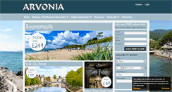 Desktop Screenshot of bookings.arvonia.co.uk