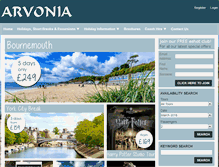 Tablet Screenshot of bookings.arvonia.co.uk
